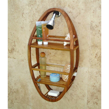 Degeor Solid Teak Hanging Shower Caddy